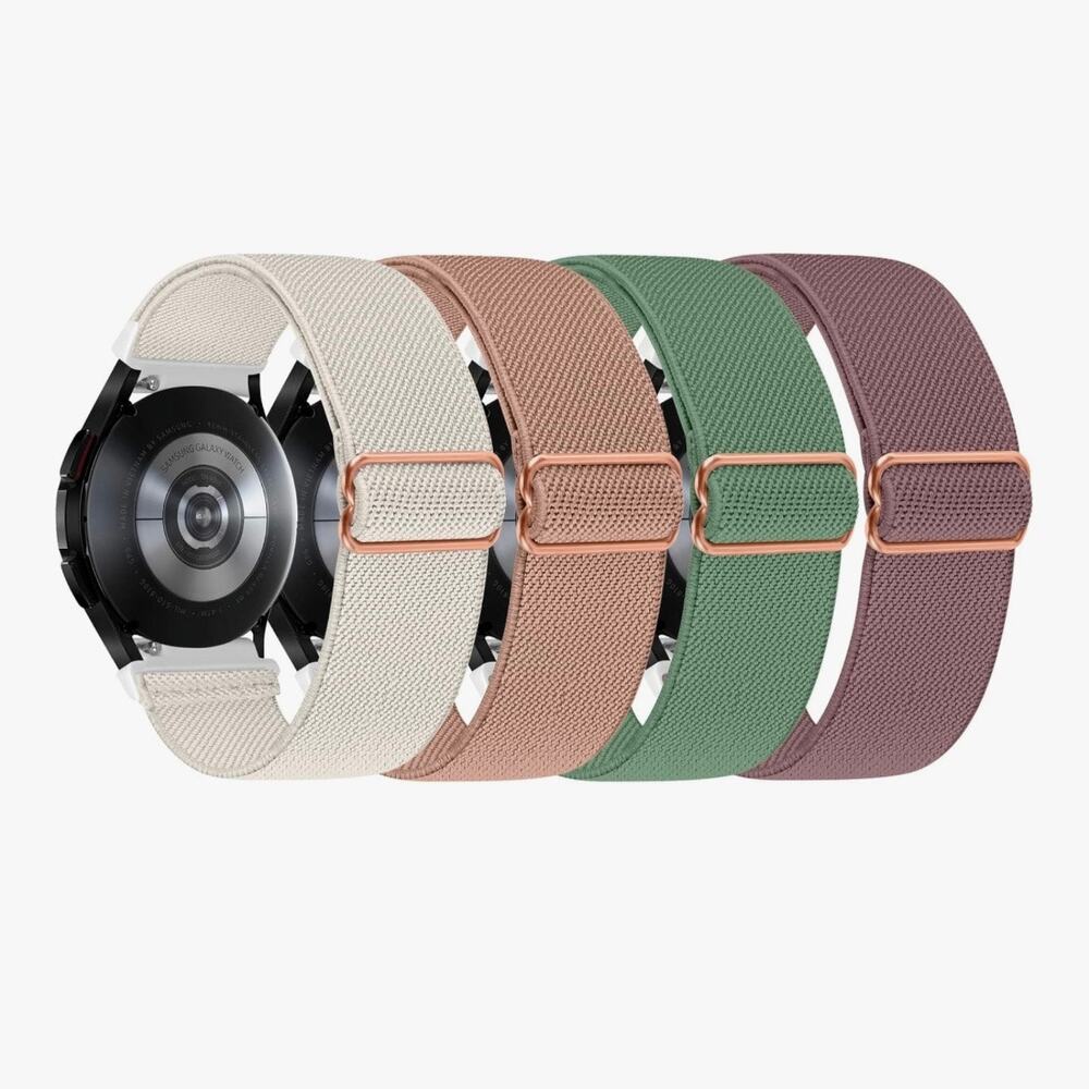 Gkgkoo Quick Release Stretchy Watch Band 18mm Nylon Replacement Wristband (C85)